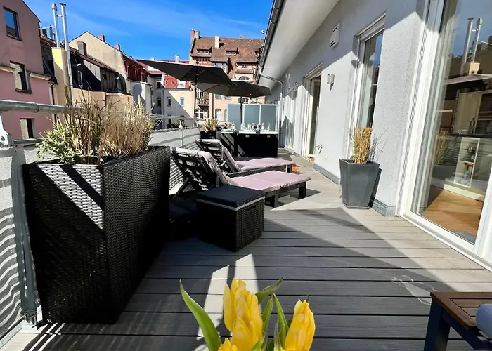 Apartamento Penthouse Mit Xl Terrasse Inklusive Stellplatz In Lage *